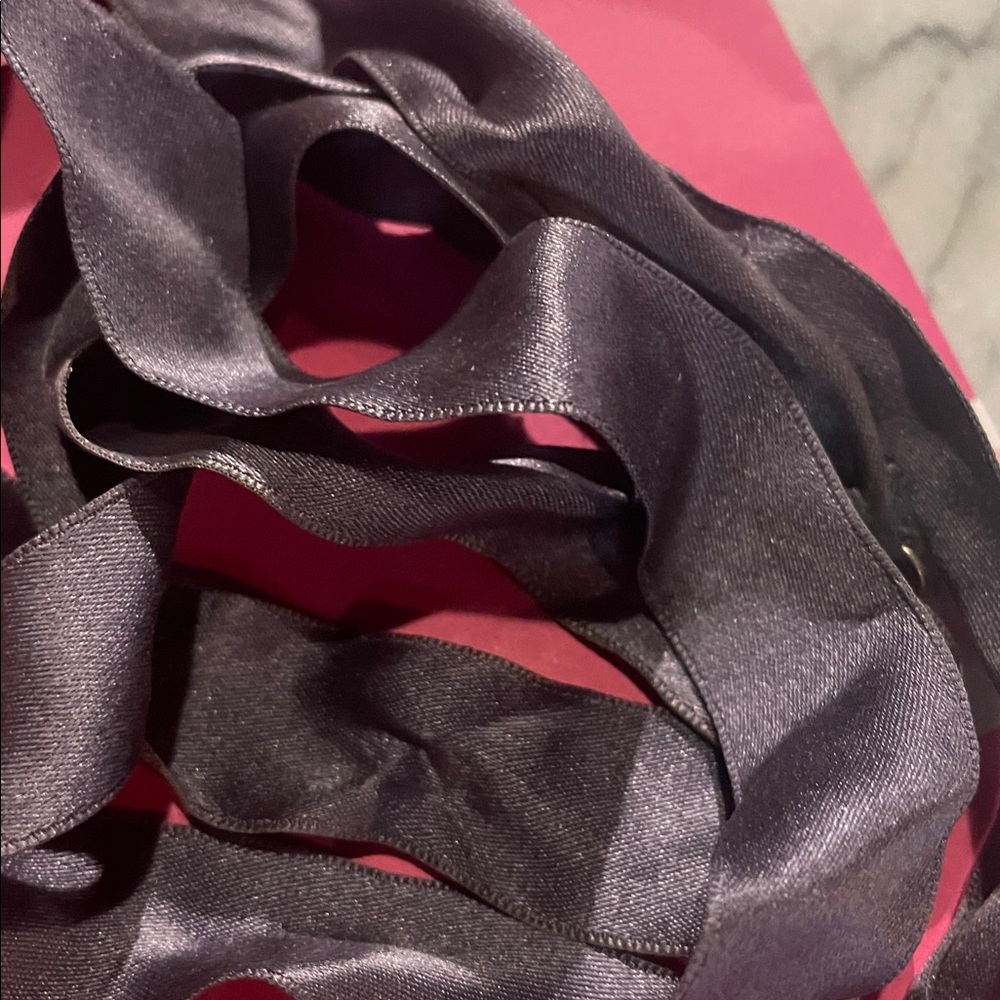 Pearl & Satin Ribbon Tie Necklace - Picture 6 of 8